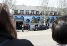 Imagen de la visita de SM a Soria. /SN