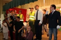 Imagen de la feliz jornada en el colegio este jueves. /Subdeleg.