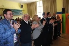 Imagen de la feliz jornada en el colegio este jueves. /Subdeleg.
