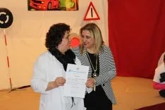 Imagen de la feliz jornada en el colegio este jueves. /Subdeleg.
