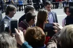 S. A. R. Doña Letizia saludando a los sorianos. /Patricia Lapresta