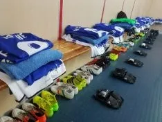 Vestuario del Real Oviedo en Los Pajaritos. @RealOviedo