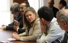 Pilar del Olmo, este viernes en la Delegación Territorial de la Junta. /SN