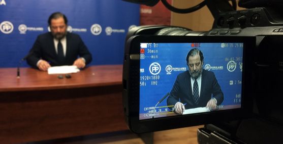 José Manuel Hernando, este lunes en rueda de prensa./PP