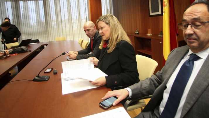 Pilar del Olmo en la presentación del plan en noviembre en Soria. /SN