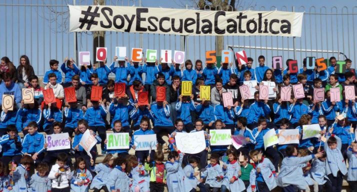 Una de las concentraciones este martes./ECCyL