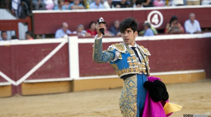 López Simón en el coso de San Benito el año pasado./SN