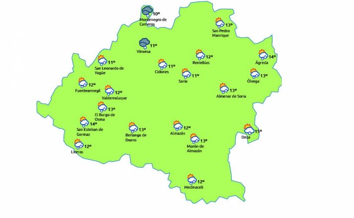 Previsión para este viernes 31./eltiempo.es