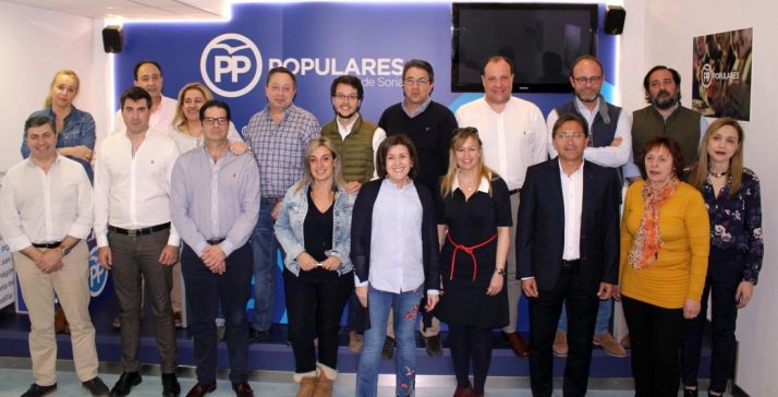 Miembros de la dirección del PP soriano./PP