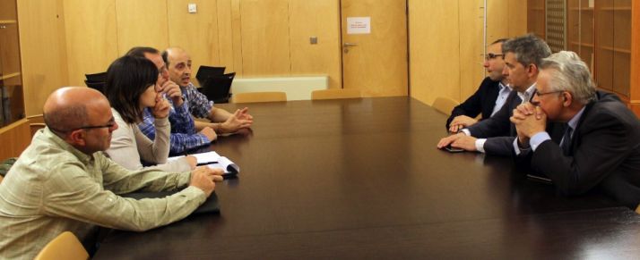 Reunión de trabajo entre socialistas y UGT./PSOE