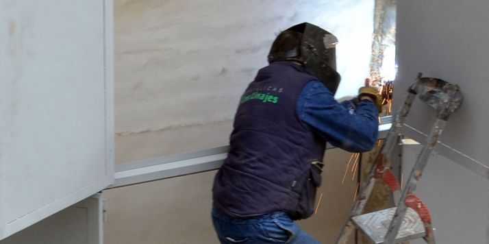 Un soldador en la capital. /SN 