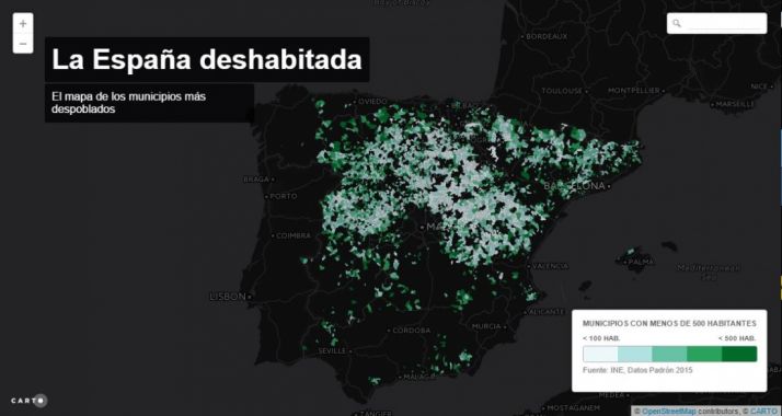 Drama poblacional en el interior de España.