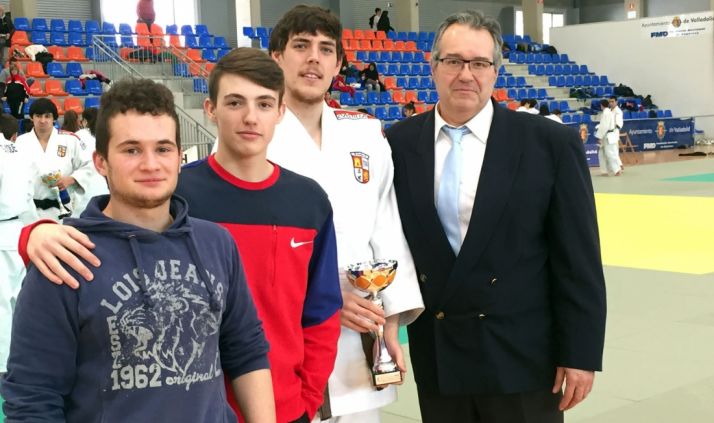 Sobrino, (izda.), Escribano, Del Vigo y Aragonés.