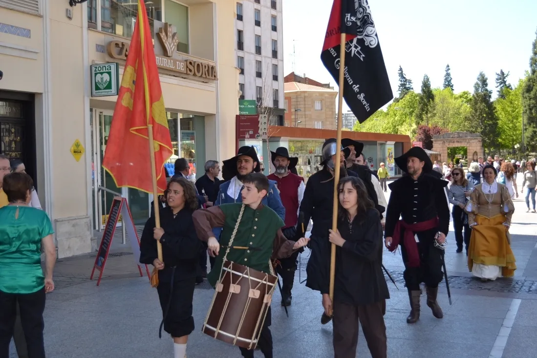 Recreaciones históricas con la asociación 'Oria Dauria' para celebrar el Dia de Castilla y León. /SN