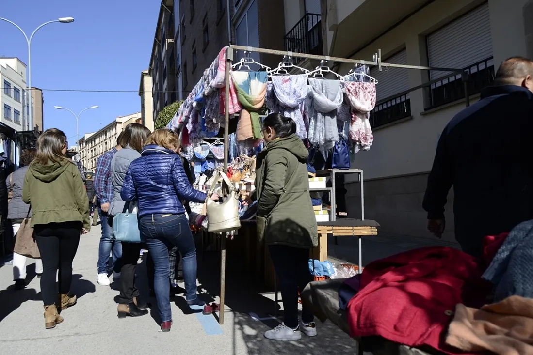 Imagen del mercadillo este jueves 6. /Patricia Lapresta