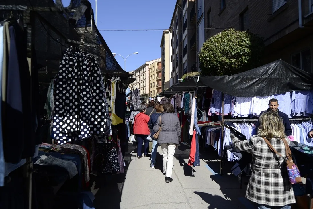Imagen del mercadillo este jueves 6. /Patricia Lapresta