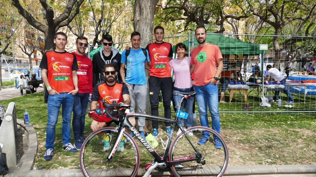 Algunos de los participantes del Deporama Joven in Triatlón Soriano/ DJITS