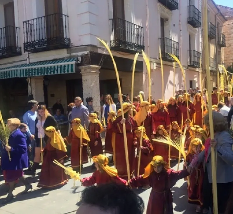 Procesión de la Borriquilla en El Burgo.
