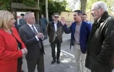 Imagen de la apertura de la feria adnamantina este viernes. /SN