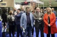 Imagen de la apertura de la feria adnamantina este viernes. /SN
