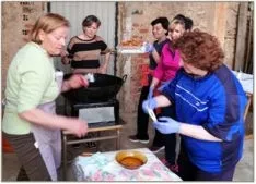 Chocolatada solidaria en Osma.