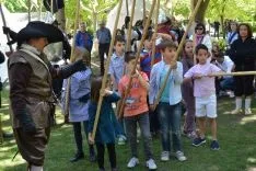 Recreaciones históricas con la asociación 'Oria Dauria' para celebrar el Dia de Castilla y León. /SN