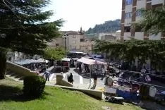 Imagen del mercadillo este jueves 6. /Patricia Lapresta