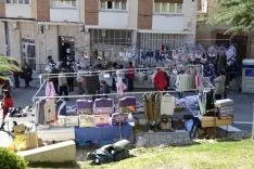 Imagen del mercadillo este jueves 6. /Patricia Lapresta