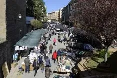 Imagen del mercadillo este jueves 6. /Patricia Lapresta
