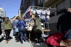 Imagen del mercadillo este jueves 6. /Patricia Lapresta