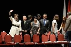 Momentos del acto. /Patricia Lapresta