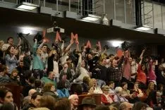 Momentos del acto. /Patricia Lapresta