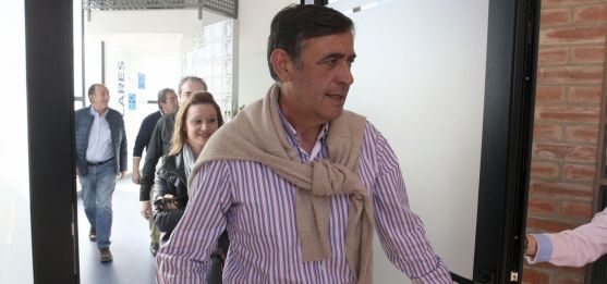 Antonio Pardo a la salida de la sede del PP soriano. /SN