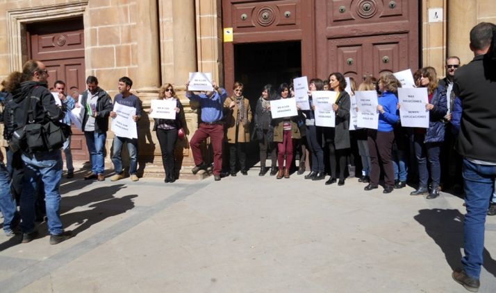 Concentración de funcionarios a mitad de marzo./SN