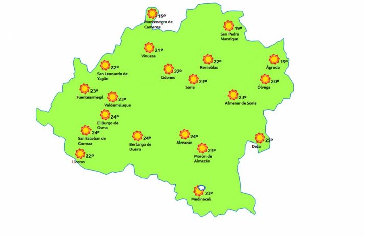 Previsión para este miércoles./eltiempo.es
