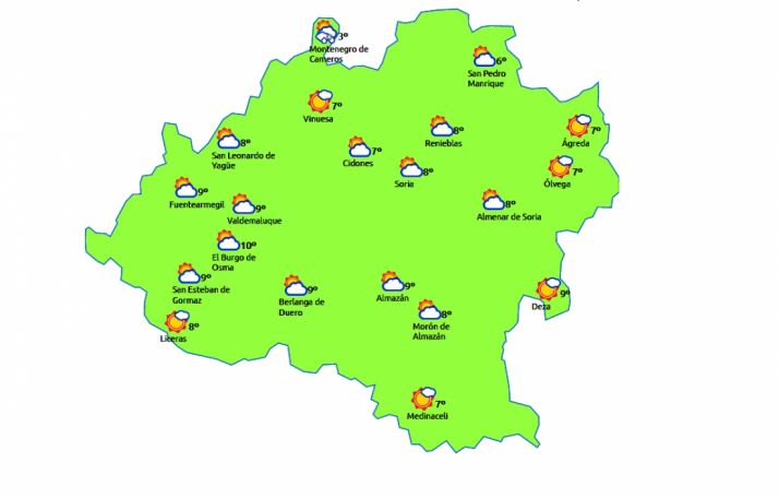 Previsión para este jueves 27./eltiempo.es