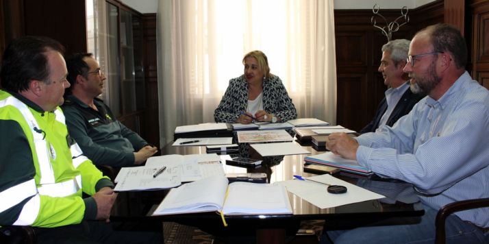 Mesa de trabajo sobre seguridad en la Subdelegación./S. de G.