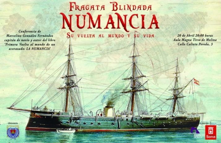 Conferencia sobre la Fragata Numancia, el 20 de abril en Soria