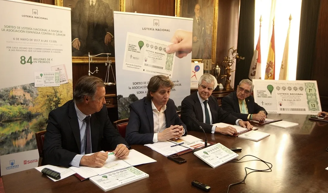 Imagen de la presentación del sorteo de este sábado./SN