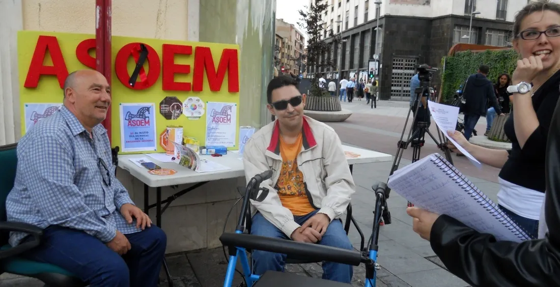 Imagen de la presencia de ASOEM este miércoles en Granados. /SN