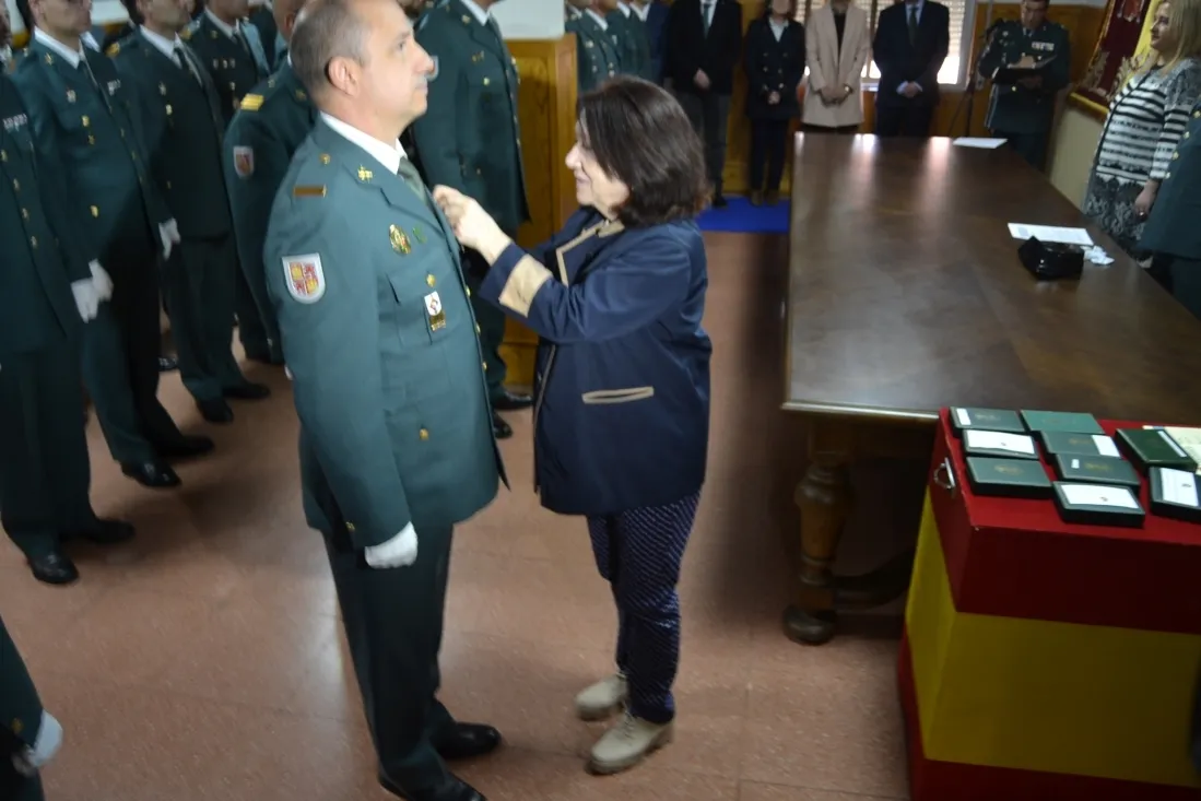 Imagen del acto solemne de aniversario de la Guardia Civil en Soria. /SN
