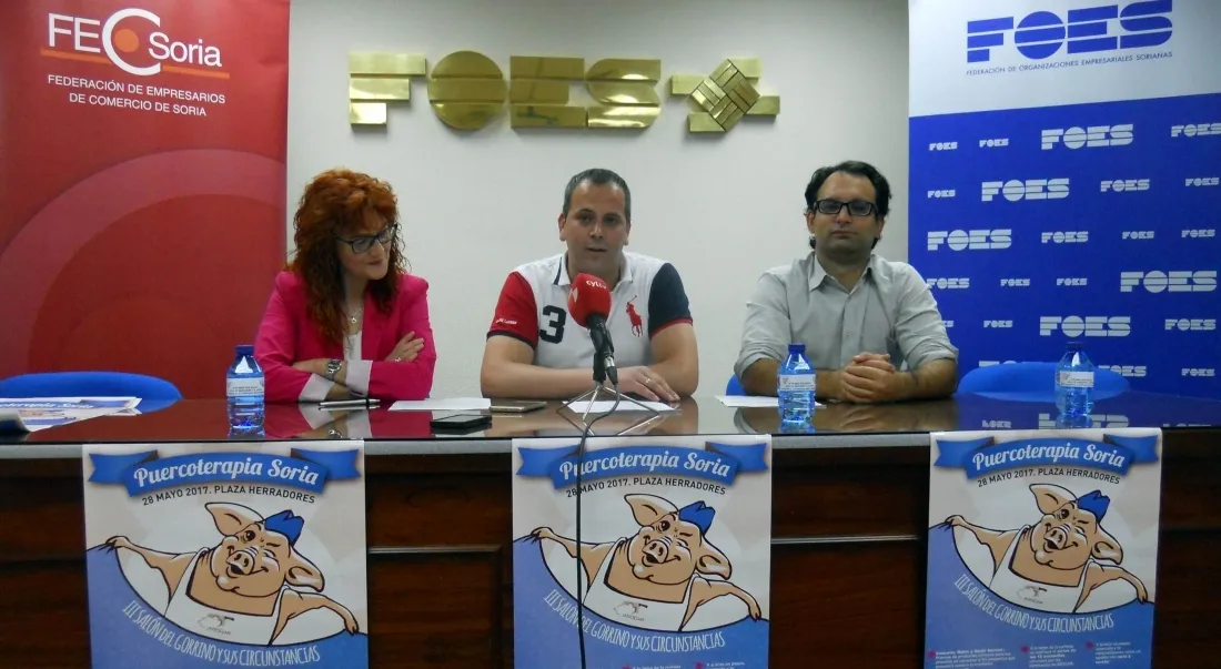 Ana Calvo, Marino García y Carlos Hernández este viernes./SN