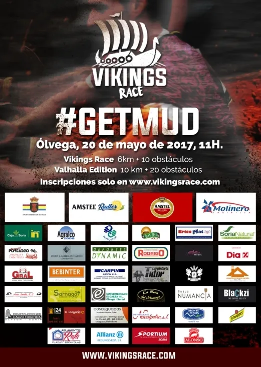 El cartel de la prueba.