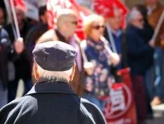 Una imagen de la manifestación este lunes, Primero de Mayo. /SN