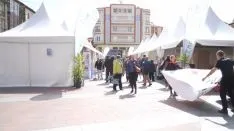 Imagen de la feria en su apertura este viernes. /SN