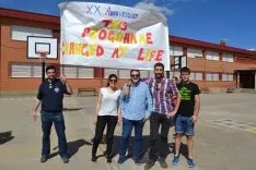 Alumnos y ex alumnos del Colegio Doce Linajes de Soria. /SN