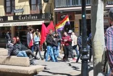 Una imagen de la manifestación este lunes, Primero de Mayo. /SN