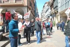 Una imagen de la manifestación este lunes, Primero de Mayo. /SN