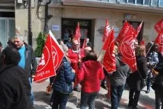 Una imagen de la manifestación este lunes, Primero de Mayo. /SN