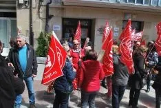 Una imagen de la manifestación este lunes, Primero de Mayo. /SN
